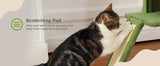 Cat Tree Palace - Cat Scratching Posts USA Cat Scratching Post Specialists | Cat Scratcher Trees & Poles 82.7" - 107.8" Floor to Ceiling Cactus Cat Scratching Pole with Condo & Nest