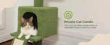 Cat Tree Palace - Cat Scratching Posts USA Cat Scratching Post Specialists | Cat Scratcher Trees & Poles 82.7" - 107.8" Floor to Ceiling Cactus Cat Scratching Pole with Condo & Nest