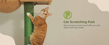 Cat Tree Palace - Cat Scratching Posts USA Cat Scratching Post Specialists | Cat Scratcher Trees & Poles 82.7" - 107.8" Floor to Ceiling Cactus Cat Scratching Pole with Condo & Nest