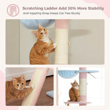 Cat Tree Palace - Cat Scratching Posts USA Cat Scratching Post Specialists | Cat Scratcher Trees & Poles 82.7" - 107.8" Floor to Ceiling Cat Scratching Pole with Condo & Nest