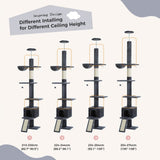Cat Tree Palace - Cat Scratching Posts USA Cat Scratching Post Specialists | Cat Scratcher Trees & Poles 82.7" - 107.8" Floor to Ceiling Cat Scratching Pole with Condo & Nest