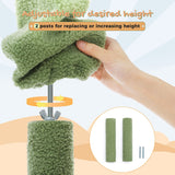 Cat Tree Palace - Cat Scratching Posts USA Cat Scratching Post Specialists | Cat Scratcher Trees & Poles 85.1"-112.2" Adjustable Cactus Cat Scratching Tower - Green