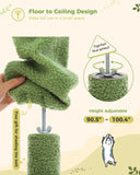 Cat Tree Palace - Cat Scratching Posts USA Cat Scratching Post Specialists | Cat Scratcher Trees & Poles 90.5" - 100.4" Floor To Ceiling Cat Tree Condo with Leaves