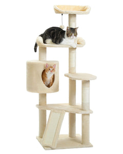 Cat Tree Palace - Cat Scratching Posts USA Cat Scratching Post Specialists | Cat Scratcher Trees & Poles 51.2" Multilevel Cat Scratching Tree