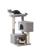 Cat Tree Palace - Cat Scratching Posts USA Cat Scratching Post Specialists | Cat Scratcher Trees & Poles Gray 31.5" Cat Scratching Tree with Condos