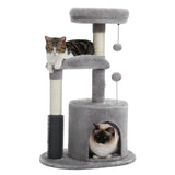 Cat Tree Palace - Cat Scratching Posts USA Cat Scratching Post Specialists | Cat Scratcher Trees & Poles Gray 32.7" Cat Scratching Tree/ Post/ Pole