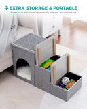 Cat Tree Palace - Cat Scratching Posts USA Pet Steps & Ramps 3 Step Pet Steps - Gray