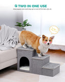 Cat Tree Palace - Cat Scratching Posts USA Pet Steps & Ramps 3 Step Pet Steps - Gray