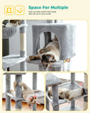 Cat Tree Palace 56" Cat Scratching Post / Tree / Pole with Condo