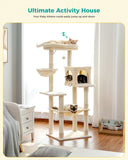 Cat Tree Palace 56" Cat Scratching Post / Tree / Pole with Condo