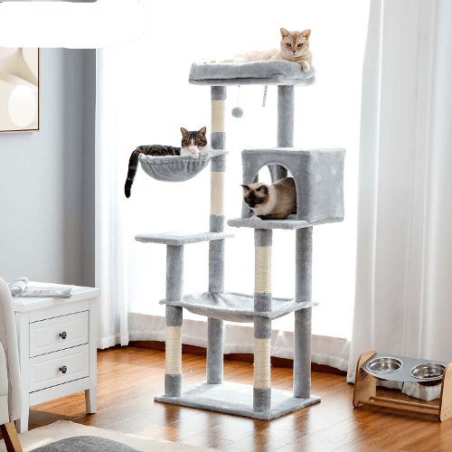 Cat Tree Palace 56" Cat Scratching Post / Tree / Pole with Condo