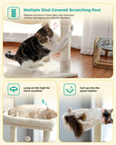 Cat Tree Palace 56" Cat Scratching Post / Tree / Pole with Condo
