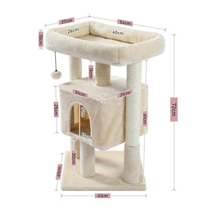 Cat Tree Palace - Cat Scratching Posts USA 28" Cat Scratching Post / Tree / Pole - Beige