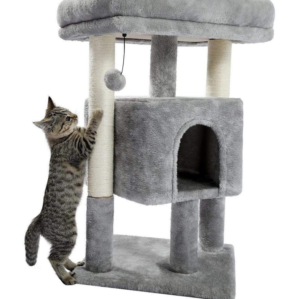 Cat Tree Palace - Cat Scratching Posts USA 28" Cat Scratching Post / Tree / Pole - Gray