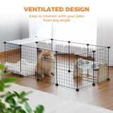 Cat Tree Palace - Cat Scratching Posts USA Animal Pen 15 Piece Multi Configure Pet Playpen