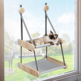 Cat Tree Palace - Cat Scratching Posts USA Cat Beds Two Level Cat Window Perch Hammock