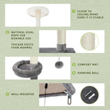 Cat Tree Palace - Cat Scratching Posts USA Cat Furniture 29.8" Adjustable Floor to Ceiling Cat Scratching Post / Tree / Pole