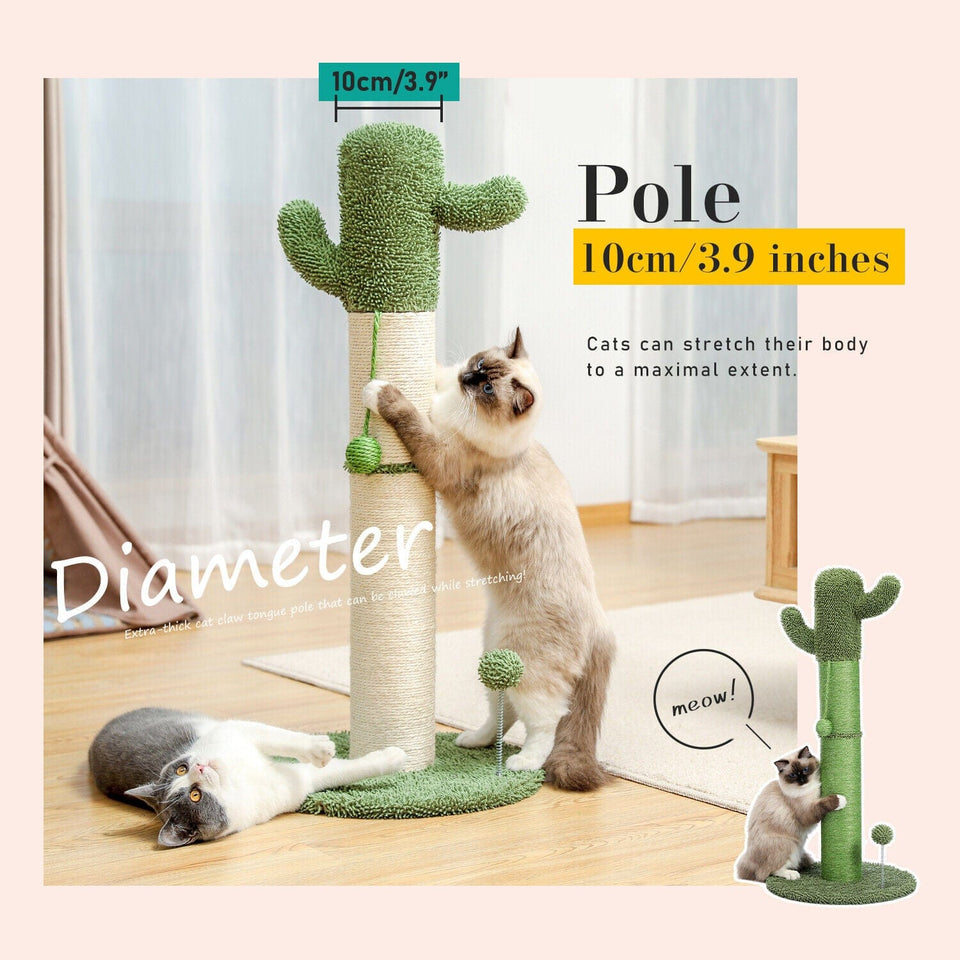 Cat Tree Palace - Cat Scratching Posts USA Cat Furniture 33.5" Cactus Cat Scratching Post / Tree / Pole