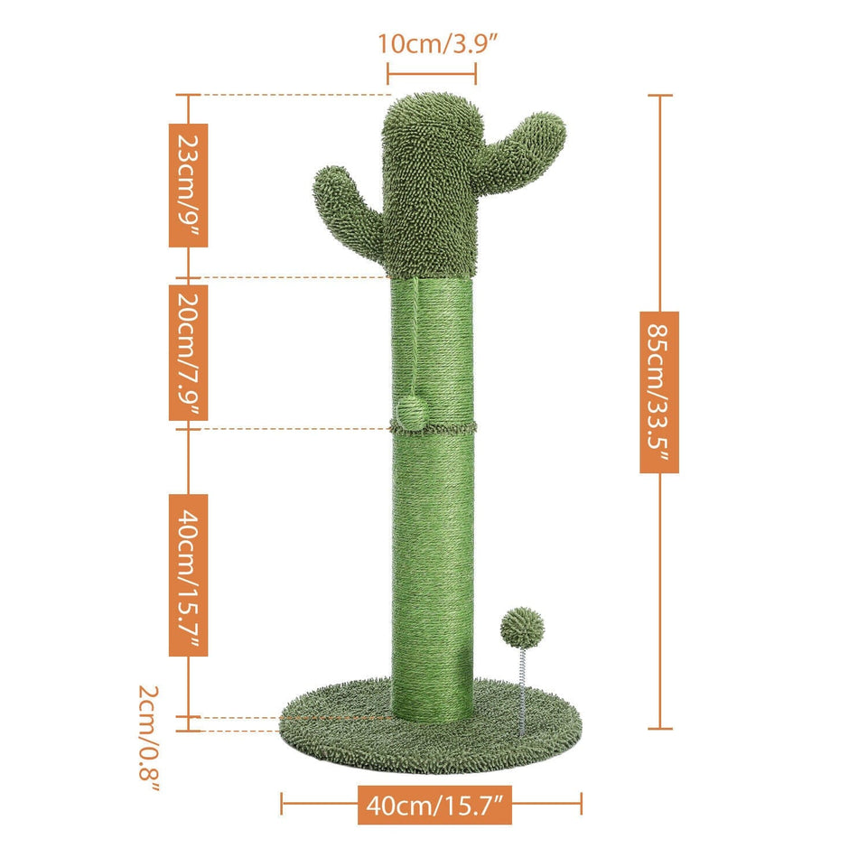 Cat Tree Palace - Cat Scratching Posts USA Cat Furniture 33.5" Cactus Cat Scratching Post / Tree / Pole