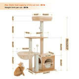Cat Tree Palace - Cat Scratching Posts USA Cat Furniture 43.3" Cat Scratching Post / Tree / Pole