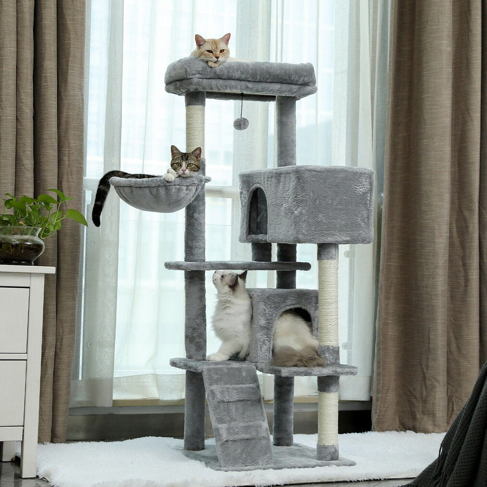 Cat Tree Palace - Cat Scratching Posts USA Cat Furniture 56" Cat Scratching Post / Tree / Pole - Grey