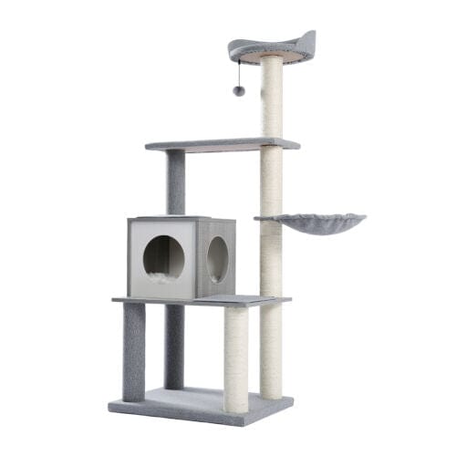 Cat Tree Palace - Cat Scratching Posts USA Cat Furniture 61" Cat Scratching Post / Tree / Pole - Grey