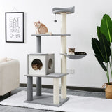 Cat Tree Palace - Cat Scratching Posts USA Cat Furniture 61" Cat Scratching Post / Tree / Pole - Grey