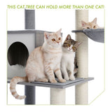 Cat Tree Palace - Cat Scratching Posts USA Cat Furniture 61" Cat Scratching Post / Tree / Pole - Grey