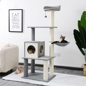 Cat Tree Palace - Cat Scratching Posts USA Cat Furniture 61" Cat Scratching Post / Tree / Pole - Grey