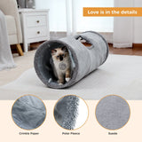 Cat Tree Palace - Cat Scratching Posts USA Cat Furniture Collapsible Cat Tunnel 2 Windows