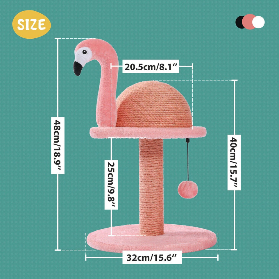 Cat Tree Palace - Cat Scratching Posts USA Cat Furniture Flamingo Cat Scratching/ Post / Tree / Pole - Pink