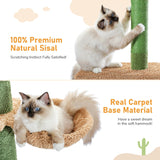 Cat Tree Palace - Cat Scratching Posts USA Cat Scratching Post Specialists | Cat Scratcher Trees & Poles 108" Cactus Adjustable Floor to Ceiling Cat Scratching Post / Tree / Pole - Green
