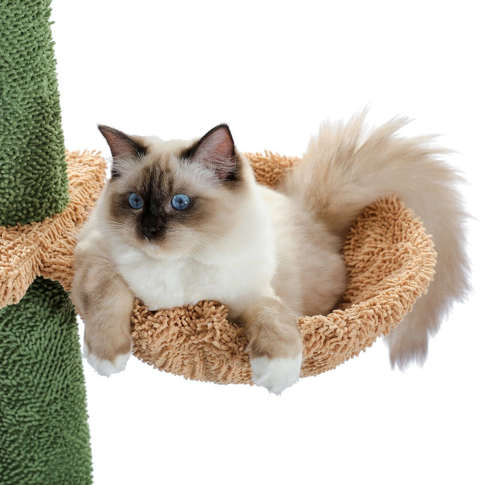 Cat Tree Palace - Cat Scratching Posts USA Cat Scratching Post Specialists | Cat Scratcher Trees & Poles 108" Cactus Adjustable Floor to Ceiling Cat Scratching Post / Tree / Pole - Green