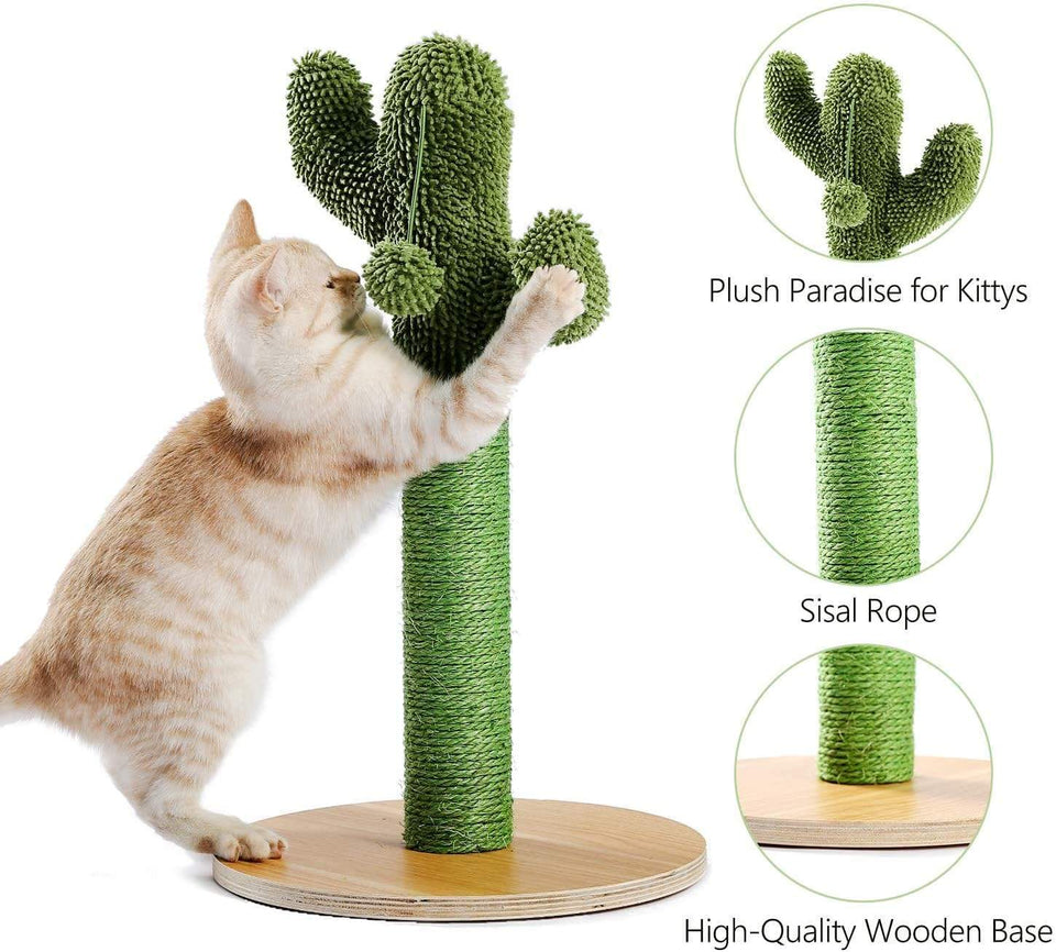 Cat Tree Palace - Cat Scratching Posts USA Cat Scratching Post Specialists | Cat Scratcher Trees & Poles 20.7" Cactus Cat Scratching Post / Tree / Pole - Green Buy 20.7" Cactus Cat Scratching Post / Tree / Pole - Green │ Cat Tree Palace