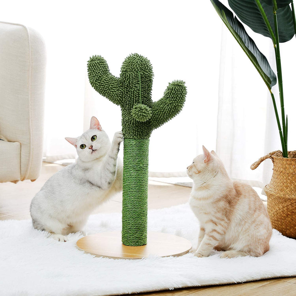 Cat Tree Palace - Cat Scratching Posts USA Cat Scratching Post Specialists | Cat Scratcher Trees & Poles 20.7" Cactus Cat Scratching Post / Tree / Pole - Green Buy 20.7" Cactus Cat Scratching Post / Tree / Pole - Green │ Cat Tree Palace