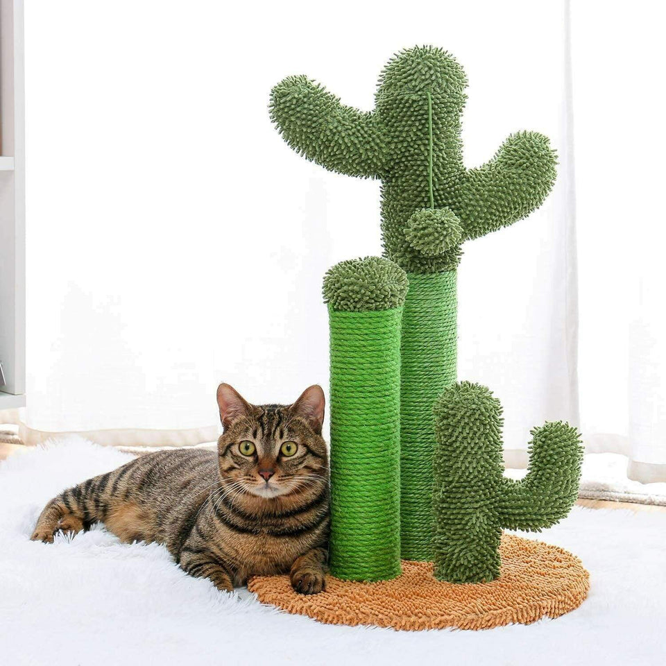 Cat Tree Palace - Cat Scratching Posts USA Cat Scratching Post Specialists | Cat Scratcher Trees & Poles 20.9" Cactus Cat Scratching Post / Tree / Pole - Brown Buy 20.9" Cactus Cat Scratching Post / Tree / Pole - Brown │ Cat Tree Palace