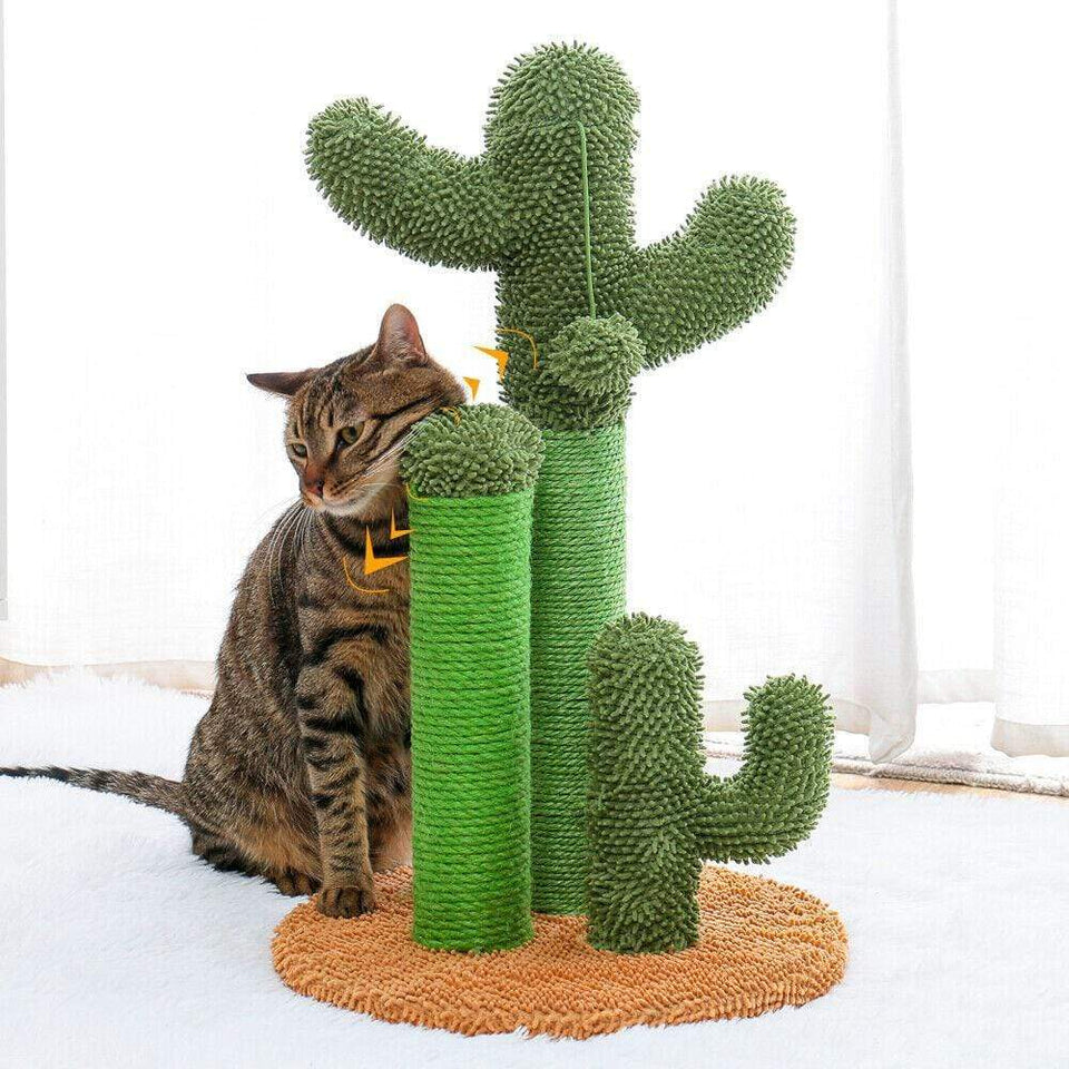 Cat Tree Palace - Cat Scratching Posts USA Cat Scratching Post Specialists | Cat Scratcher Trees & Poles 20.9" Cactus Cat Scratching Post / Tree / Pole - Brown Buy 20.9" Cactus Cat Scratching Post / Tree / Pole - Brown │ Cat Tree Palace