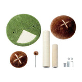 Cat Tree Palace - Cat Scratching Posts USA Cat Scratching Post Specialists | Cat Scratcher Trees & Poles 21.3" Mushroom Cat Scratching Post / Tree / Pole - Green/Brown Buy 21.3" Mushroom Cat Scratching Post / Tree / Pole │Cat Tree Palace