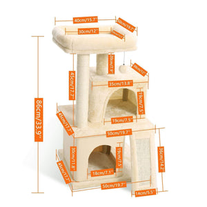 Cat Tree Palace - Cat Scratching Posts USA Cat Scratching Post Specialists | Cat Scratcher Trees & Poles 33.9" Cat Scratching Post / Tree / Pole - Beige Buy 33.9" Cat Scratch Post - Beige │Cat Tree Palace