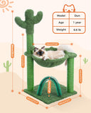 Cat Tree Palace - Cat Scratching Posts USA Cat Scratching Post Specialists | Cat Scratcher Trees & Poles 35.4" Cactus Cat Scratching Post / Tree / Pole - Green﻿