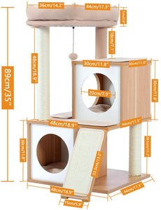 Cat Tree Palace - Cat Scratching Posts USA Cat Scratching Post Specialists | Cat Scratcher Trees & Poles 35" Cat Scratching Post / Tree / Pole - Beige & Wood Buy 35" Cat Scratch Post - Grey Coco │Cat Tree Palace