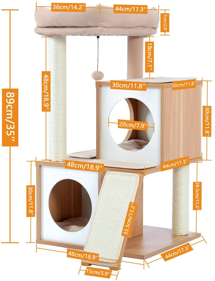 Cat Tree Palace - Cat Scratching Posts USA Cat Scratching Post Specialists | Cat Scratcher Trees & Poles 35" Cat Scratching Post / Tree / Pole - Beige & Wood Buy 35" Cat Scratch Post - Grey Coco │Cat Tree Palace