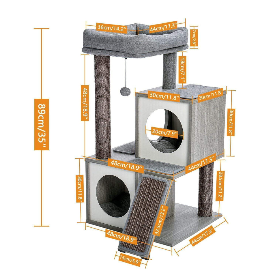 Cat Tree Palace - Cat Scratching Posts USA Cat Scratching Post Specialists | Cat Scratcher Trees & Poles 35" Cat Scratching Post / Tree / Pole - Grey Wood Buy 35" Cat Scratching Post / Tree / Pole - Grey Wood │ Cat Tree Palace