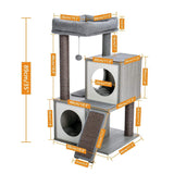 Cat Tree Palace - Cat Scratching Posts USA Cat Scratching Post Specialists | Cat Scratcher Trees & Poles 35" Cat Scratching Post / Tree / Pole - Grey Wood Buy 35" Cat Scratching Post / Tree / Pole - Grey Wood │ Cat Tree Palace