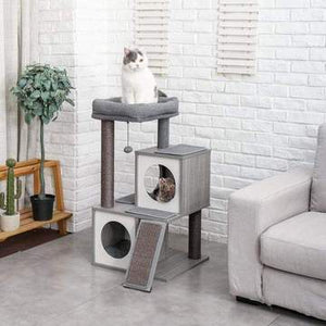 Cat Tree Palace - Cat Scratching Posts USA Cat Scratching Post Specialists | Cat Scratcher Trees & Poles 35" Cat Scratching Post / Tree / Pole - Grey Wood Buy 35" Cat Scratching Post / Tree / Pole - Grey Wood │ Cat Tree Palace