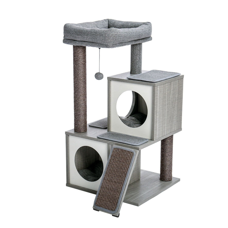 Cat Tree Palace - Cat Scratching Posts USA Cat Scratching Post Specialists | Cat Scratcher Trees & Poles 35" Cat Scratching Post / Tree / Pole - Grey Wood Buy 35" Cat Scratching Post / Tree / Pole - Grey Wood │ Cat Tree Palace