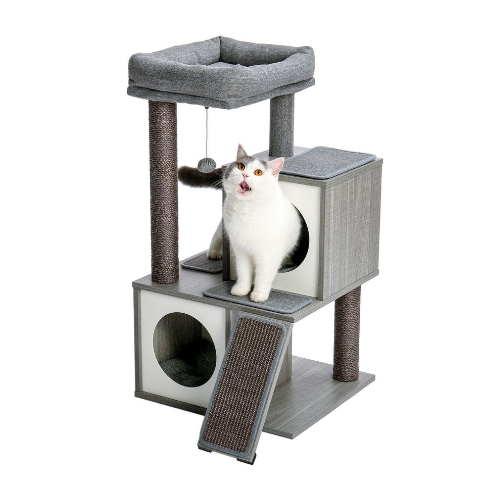 Cat Tree Palace - Cat Scratching Posts USA Cat Scratching Post Specialists | Cat Scratcher Trees & Poles 35" Cat Scratching Post / Tree / Pole - Grey Wood Buy 35" Cat Scratching Post / Tree / Pole - Grey Wood │ Cat Tree Palace