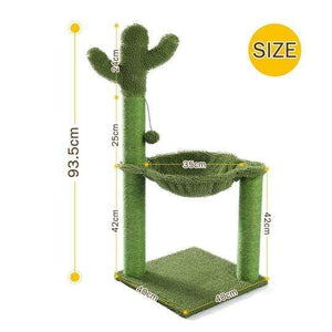 Cat Tree Palace - Cat Scratching Posts USA Cat Scratching Post Specialists | Cat Scratcher Trees & Poles 36.8" Cactus Cat Scratching Post / Tree / Pole - Green Buy 36.8" Cactus Cat Scratching Post / Tree / Pole │Cat Tree Palace