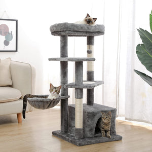 Cat Tree Palace - Cat Scratching Posts USA Cat Scratching Post Specialists | Cat Scratcher Trees & Poles 42.5" Cat Scratching Post / Tree / Pole - Grey Buy 42.5" Cat Scratching Post / Tree / Pole - Grey │ Cat Tree Palace
