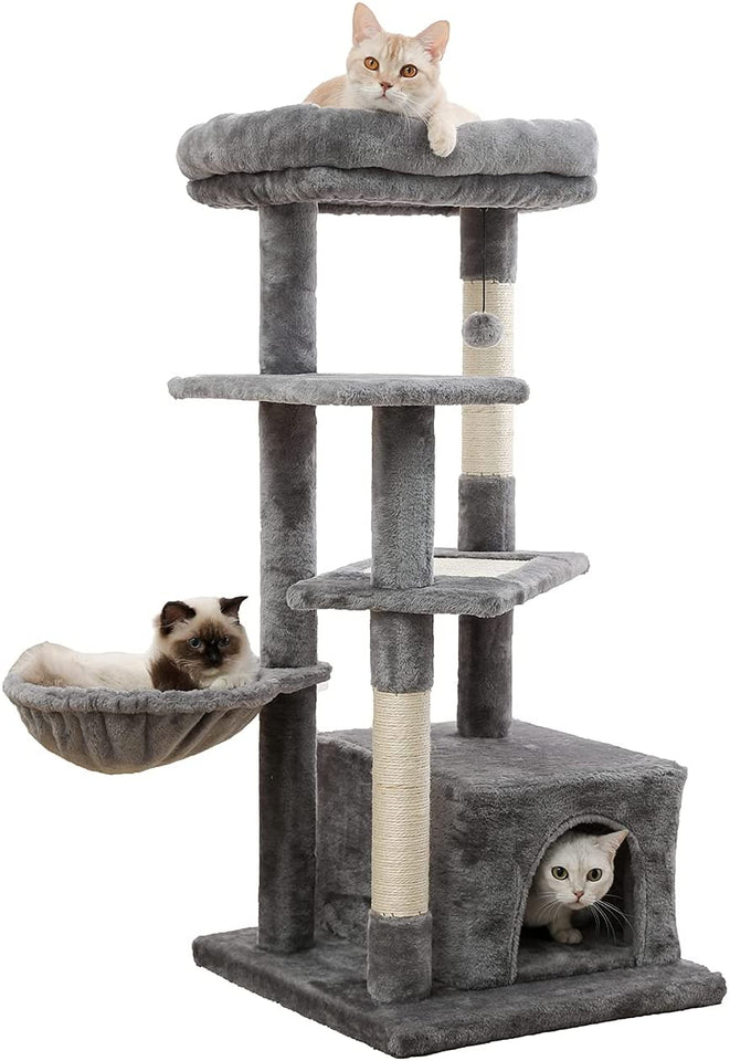 Cat Tree Palace - Cat Scratching Posts USA Cat Scratching Post Specialists | Cat Scratcher Trees & Poles 42.5" Cat Scratching Post / Tree / Pole - Grey Buy 42.5" Cat Scratching Post / Tree / Pole - Grey │ Cat Tree Palace